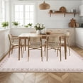thumbnail image 2 of Garvee 5'x7' Modern Bordered Area Rug Farmhouse Neutral Carpet, Washable Rug Non Slip Soft Rugs for Living Room Bedroom Home Office, Beige, 2 of 10