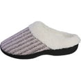 thumbnail image 3 of Roxoni Womens House Slippers Knit Fleece Lined House Shoes Cozy Clog, 3 of 6