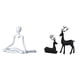 thumbnail image 1 of Figura de escritorio Thinker, escultura abstracta, estatua de reno, decoración para el hogar y la oficina, material PP creativo, adecuado para regalar, 1 of 8