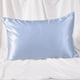 thumbnail image 4 of Funda de almohada de seda de hielo - pack de 2, funda aislante de fibra de poliéster para núcleo de almohada, transpirable y que absorbe el sudor, 48x74cm, gris azul, rosa verde, 4 of 7