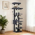 thumbnail image 2 of EastVita 74Inch Tall Cat Tree, Large Cat Tower for Big Cats, Dark Gray, 2 of 8