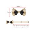 thumbnail image 3 of Corbatas de moño sólido preatadas para hombres INSPIRE CHIC para bodas elegantes, talla única, color champán, 3 of 4