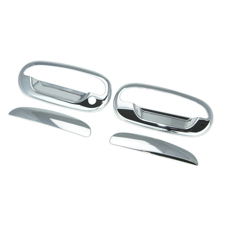 Heritage Chrome 2 Handle - 97-03 Ford F150 Pickup / 99-03 Ford F150 Lightning / 01-03 Ford F150 Harley Davidson / 2004 Ford F150 Heritage Chrome 2 Door Handle Without Keypad Hole / Without Passenger Keyhole Cover 97 98 99 00 01