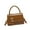 Brown, variant on Fashionable Ladies' Small Shoulder Bag Solid Color PU Leather Crossbody Purse with Top Handle Handbag for Everyday Use
