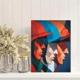 thumbnail image 2 of Cubist Abstract Faces Canvas Print，Living Room Home Bar Study Decor, 2 of 8