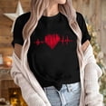 thumbnail image 4 of EchfiProm Womens Valentine Day T shirts Love Heart Graphic Tee Valentine Casual Cute Shirts for Wife Short Sleeve, 4 of 7