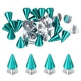 thumbnail image 1 of Uxcell 36 juegos de remaches en forma de cono 10x7mm de latón + tornillos de hierro para manualidades azul, 1 of 7