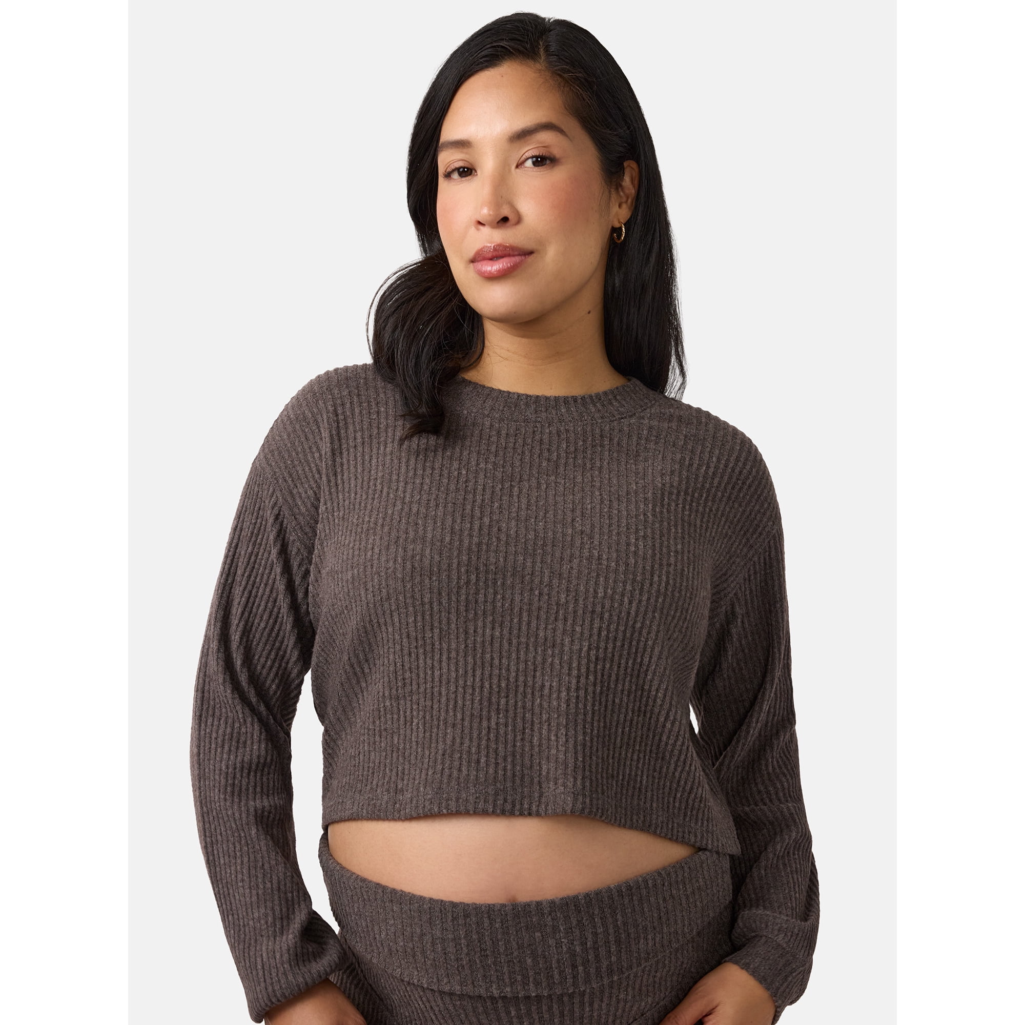 Ingrid & Isabel For Every Belly Women's Maternity Ribbed Top, Sizes S-XXL