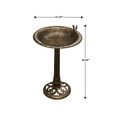 thumbnail image 6 of XBrand Lightweight Plastic Birdbath and Feeder w/Bird Design, Outdoor Garden, Yard, Lawn, Porch Decor, 24 Inch Tall, Bronze, 6 of 14