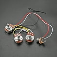 thumbnail image 4 of ZPAQI 2 Volumes 1 Tone Prewired 3 Way Toggle Switch 250K Pots and Jack Kit for Guitar, 4 of 11