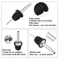 thumbnail image 4 of iKonbi Stainless Steel 4 pcs Bar Accessories Set- PVC Muddler Black, Peg Measure, Ice Tong, Wine Pourer, 4 of 4
