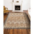 thumbnail image 2 of VEVOR Large Area Rug 8 x 10 ft Anti-Skid Tear-Resistant Floor Mat Vintage Brown Green, 2 of 9