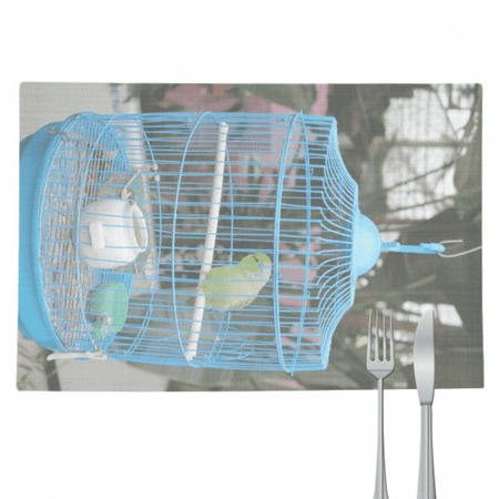 

Parrot Art Deco Fashion Placemat Pad Kitchen Woven Heat Resistant Cushion Rectangle
