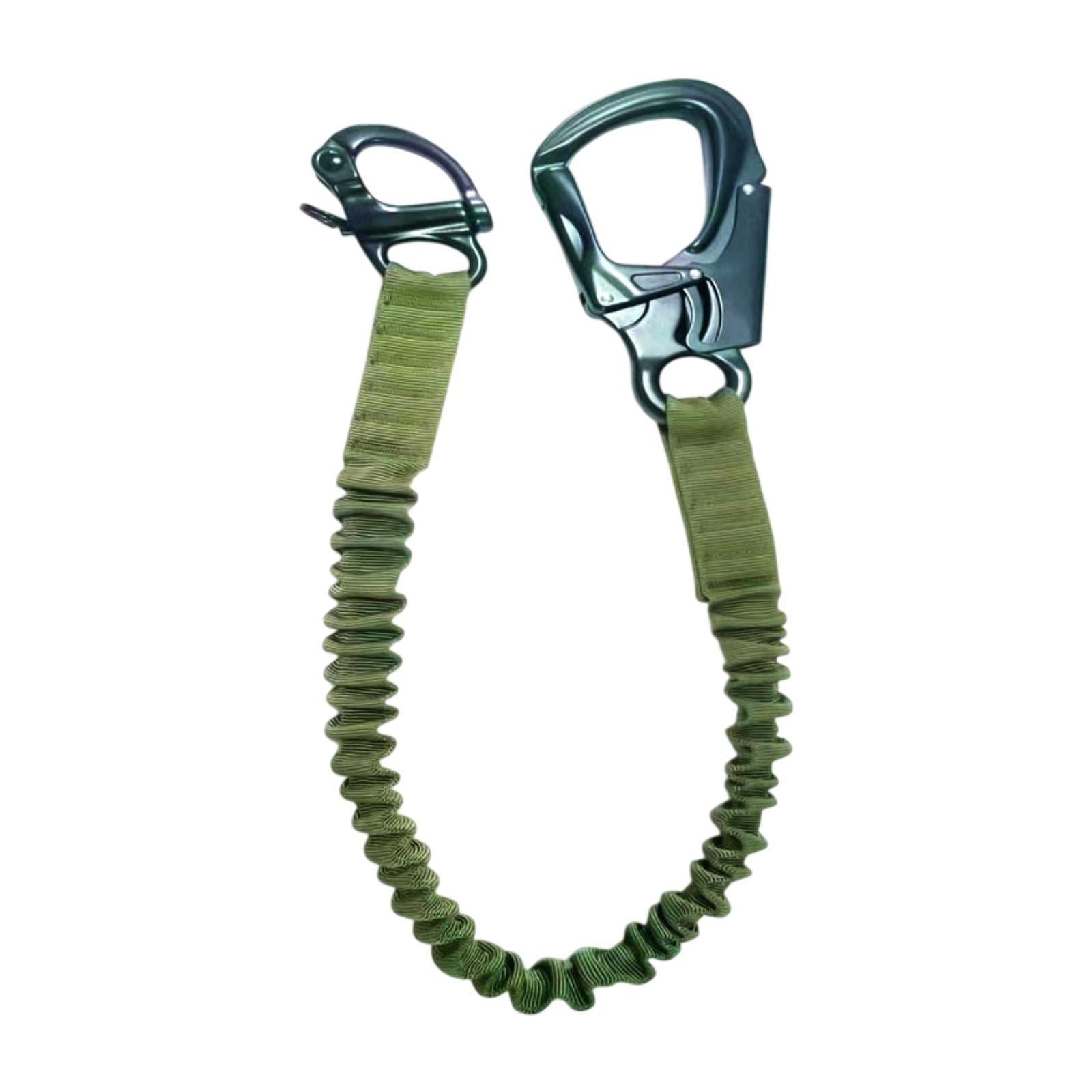MAGIDEAL Lanyard Fall Protection Climbing Lanyard for Scaffolding Construction Green