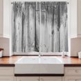 thumbnail image 2 of Ambesonne Grunge Kitchen Curtains, Bitonal Old Bohemian Print, 55"x24", Pale Grey White, 2 of 3