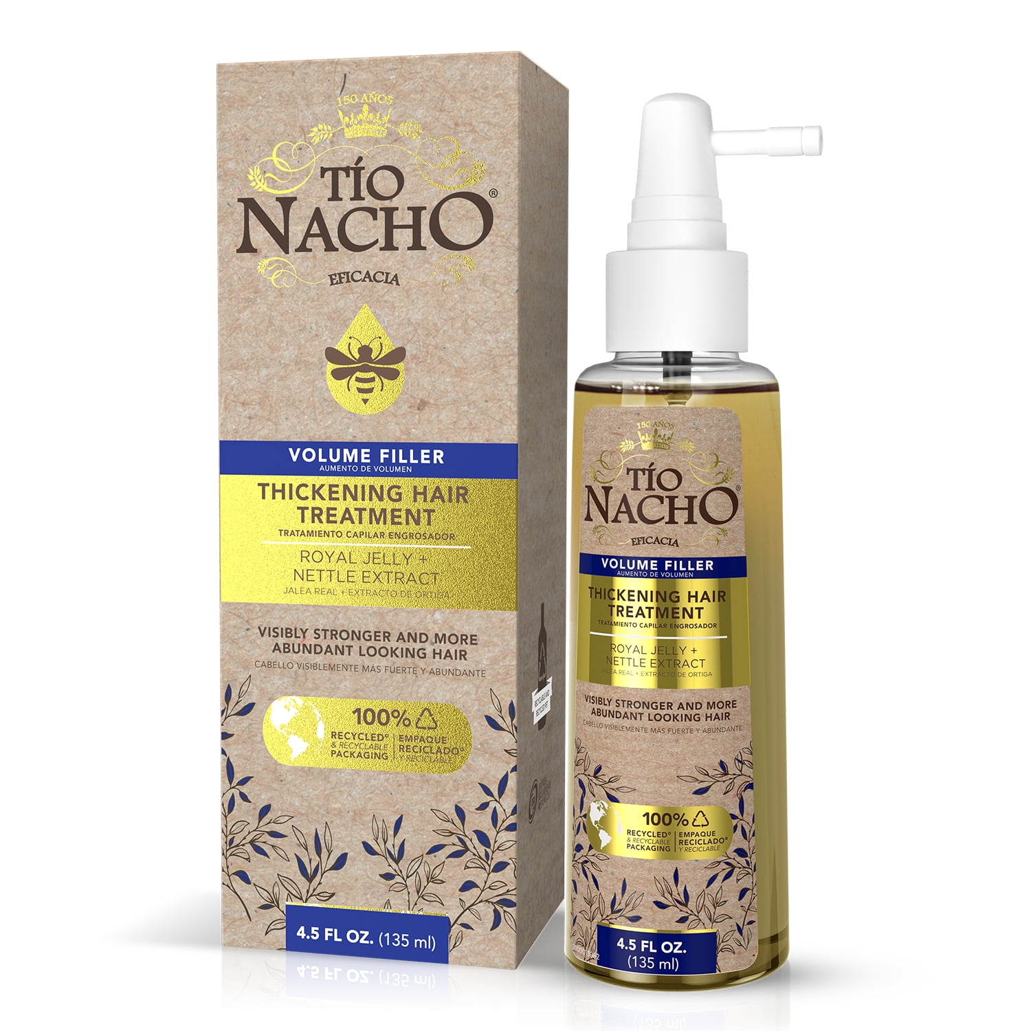 (2 pack) Tio Nacho Volume Thickening Treatment with Royal Jelly + Rosemary Extract, All Hair Types, 4.5 fl oz
