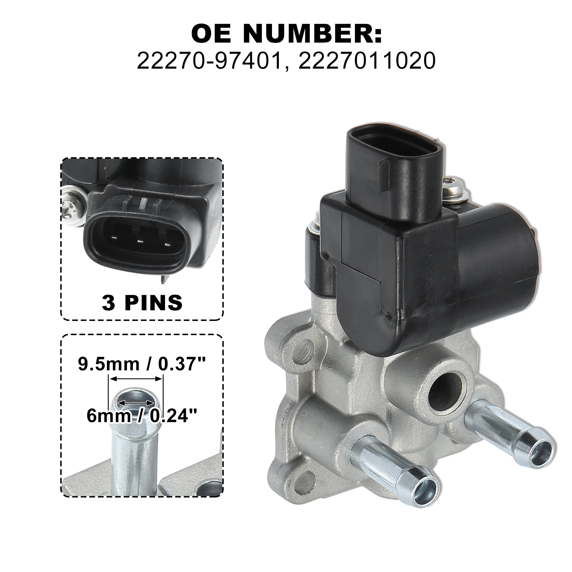 Car Idle Air Control Valve IACV IAC 22270-97401 Fits for Toyota