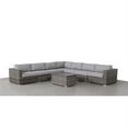 thumbnail image 4 of Living Source International 8-piece Sectional Set plus Plush Cushions in Gray, 4 of 4