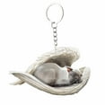 thumbnail image 1 of Pet Enthusiasts Cat Dog Angel Pendant Keychain Car Keychain Acrylic Flat Animal Keychain, 1 of 3