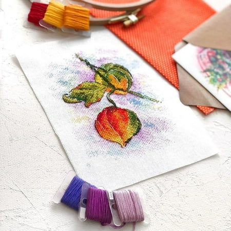 UPC: 4627128736831 | Autumn Mood SM-426 Counted Cross-Stitch Kit Physalis