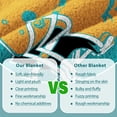 thumbnail image 6 of Football Blanket Personalized Gifts for Mens Womens Boys Team Color Throw Blanket Soft Lightweight Flannel Blanket Decor for Sofa Bed 80"x60", 6 of 6