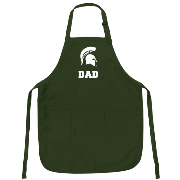 Michigan State Dad Apron DELUXE Spartans Dad APRONS Green