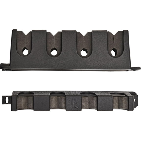 Horizontal 4 Fishing Rod Rack, Black