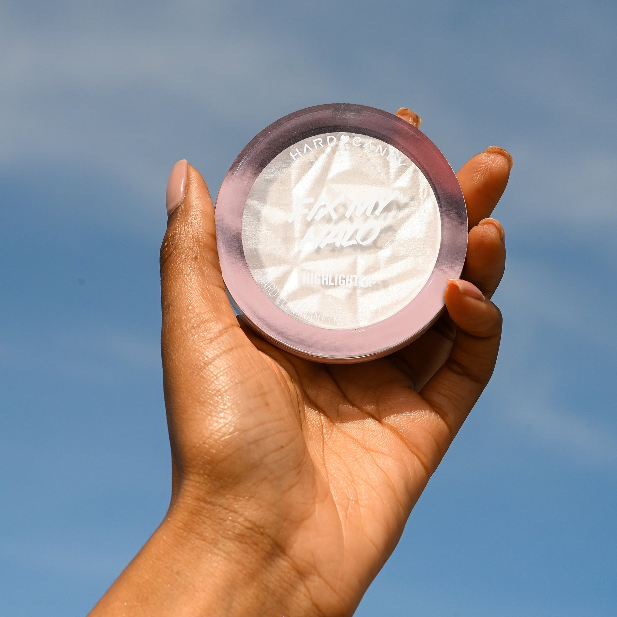 Hard Candy Just Glow Highlighter, Pressed Powder, Shimmery Glow, Fix My Halo, Platinum 0.25 OZ