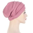 thumbnail image 4 of iHPH7 Chemo Turbans for Women Head Bands for Women's Hair Head Wrap Scarf Turban Head Wraps for Women Head Scarf for Women, Hot Pink One Size, 4 of 5