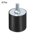 thumbnail image 3 of 8 Pack M8x23mm Thread Studs Rubber Shock 40x40mm Male Female 8 Pack M8 Lock Nuts, 3 of 6
