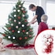 thumbnail image 1 of 34 piezas de adornos colgantes para árbol de Navidad, suministros para fiestas, bolas de plástico para colgar en la puerta., 1 of 6