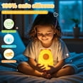 thumbnail image 4 of Loatme Rechargeable Dimmable Silicone LED Night Light for Kids - 7 Color Touch Squishy Lamp, Perfect Baby Nursery Decor, Cute Gift for Girls and Boys, Toddler Room Lighting, 4 of 7