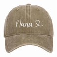 thumbnail image 2 of XIAOCHA Women's Vintage Washed Embroidered Baseball Cap Adjustable Hat Band Outdoor Party Dad Hat,Khaki, 2 of 4