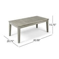 thumbnail image 5 of Beacher Spender Outdoor Wood and Wicker Loveseat and Coffee Table Set, Mixed Black, 5 of 7