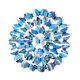 thumbnail image 2 of 200 pegatinas de mariposas para pared, calcomanías de mariposas rústicas hechas a mano. Azul, 2 of 9