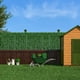 thumbnail image 4 of 1 rollo de seto artificial de hiedra falsa para jardín, pantalla de privacidad, pared de enredadera para balcón, patio exterior (hojas de manzana), 4 of 7