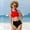 Red2, variant on Girl Swimsuit Two Piece Quick Dry Girls Bikini with Chest Pad Bathing Suits for Girls 13-14 Years