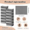 thumbnail image 2 of 18 Pieces Soft Fleece Blankets Bulk 50 x 60 Inch Lightweight Flannel Blanket Plush Throw Blankets for Wedding Sofa Home Outdoor Couch Bed Gifts(Dark Gray), 2 of 12