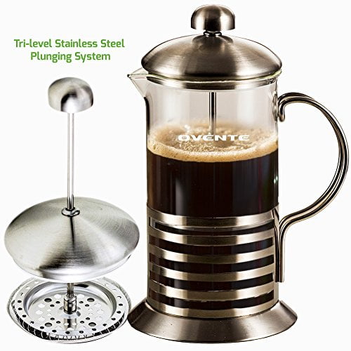 Ovente French Press Cafetière Coffee and Tea Maker, HighGrade