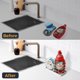 thumbnail image 5 of Organizador de fregadero de cocina, soporte de esponja de acero inoxidable con patas antideslizantes, diseño de fondo hueco para un secado rápido y bandeja de goteo extraíble para una fácil limpieza, 5 of 5