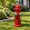 Red Hydrant, variant on Fire Hydrant For Dogs To Pee On Dog Outdoor Yard Decor