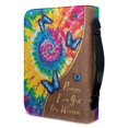 thumbnail image 3 of HELLHERO Blue Butterfly Tie Dye Bible Cover Protective for Daily Work Church Outdoor, PU Leather Portable Bible Covers, 3 of 12
