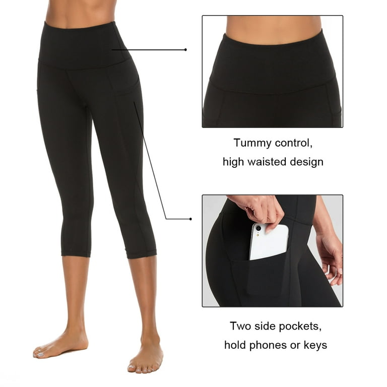 Stelle Now Women's Yoga Capri Yoga Pants with Side Pocket