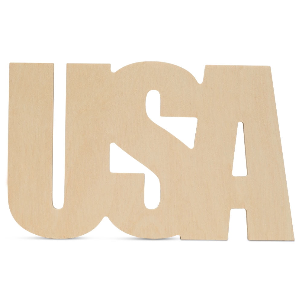 Large Wooden United States Cutout 9-3/4 x 16-inch, Pack of 50 Unfinished Wood  Crafts, Wooden Shapes for Crafts & School, by Woodpeckers 