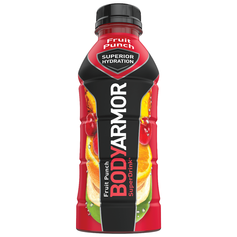 BodyArmor SuperDrink, Electrolyte Sport Drink, Fruit Punch 16 Oz (Pack