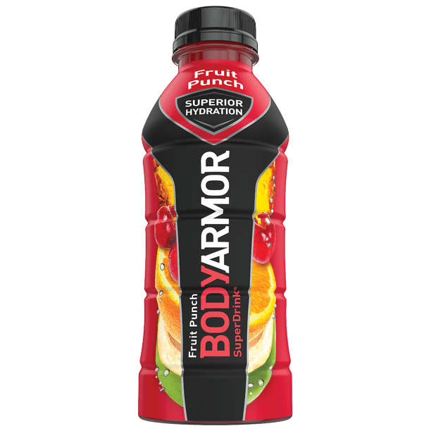 BodyArmor SuperDrink, Electrolyte Sport Drink, Fruit Punch 16 Oz (Pack