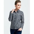 thumbnail image 4 of Camii Mia Flannel Shirts for Women Casual Long Sleeve Button Down Plaid Shirts, 4 of 7