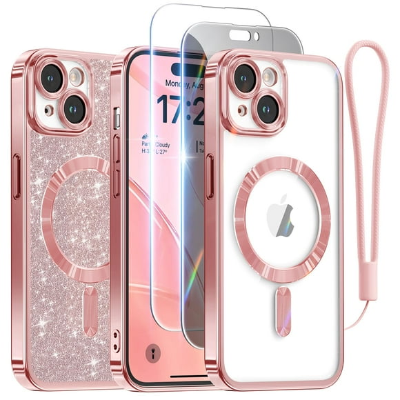 Funda Meifigno para iPhone 15 6.1 con protectores de pantalla