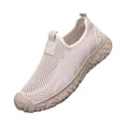 thumbnail image 2 of Willtoo Men's Mesh Slip on Breathable Loafers,Fashion Hollow Hand Stitching Quick Dry Non-Slip Hiking Sneakers Walking Shoes Lightweight Sports Running Casual Sneakers, 2 of 3