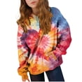 thumbnail image 2 of Cowsor Boys Girls Valentine s Day Printed Crewneck Sweatshirt with Pocket Casual Athletic Long Sleeve Top for 3-15 Years Old Fall Winter, 2 of 6